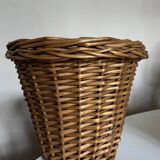 XL wicker planter from basket makers 1960