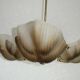 Shell-shaped Murano chandelier