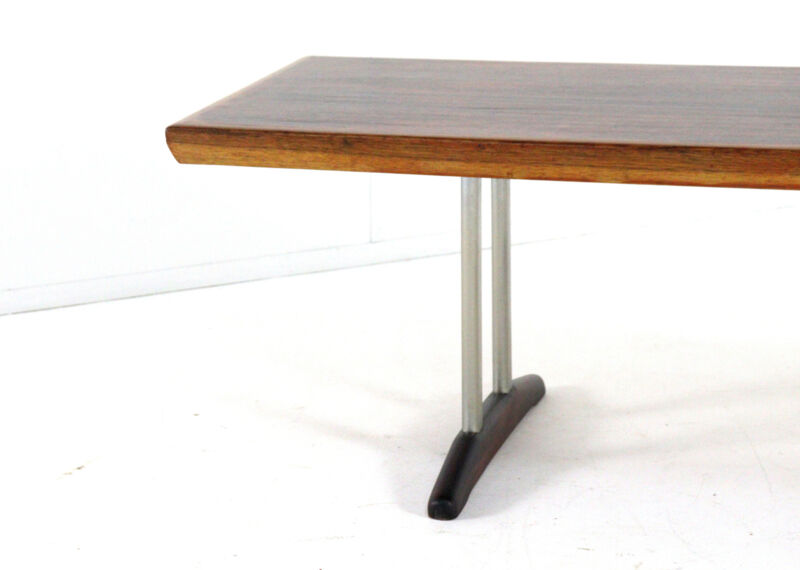 Rosewood / walnut coffee table 'Drachten' - mid century modern