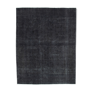 tapis persan surteint tissé à la main 292 cm x 376 cm tapis en laine noire