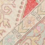 4x7 Red & Cream Antique Vintage Rug, 129x216Cm SK 22247
