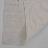 Decorative White And Black Hemp Kilim Rug sku 3803