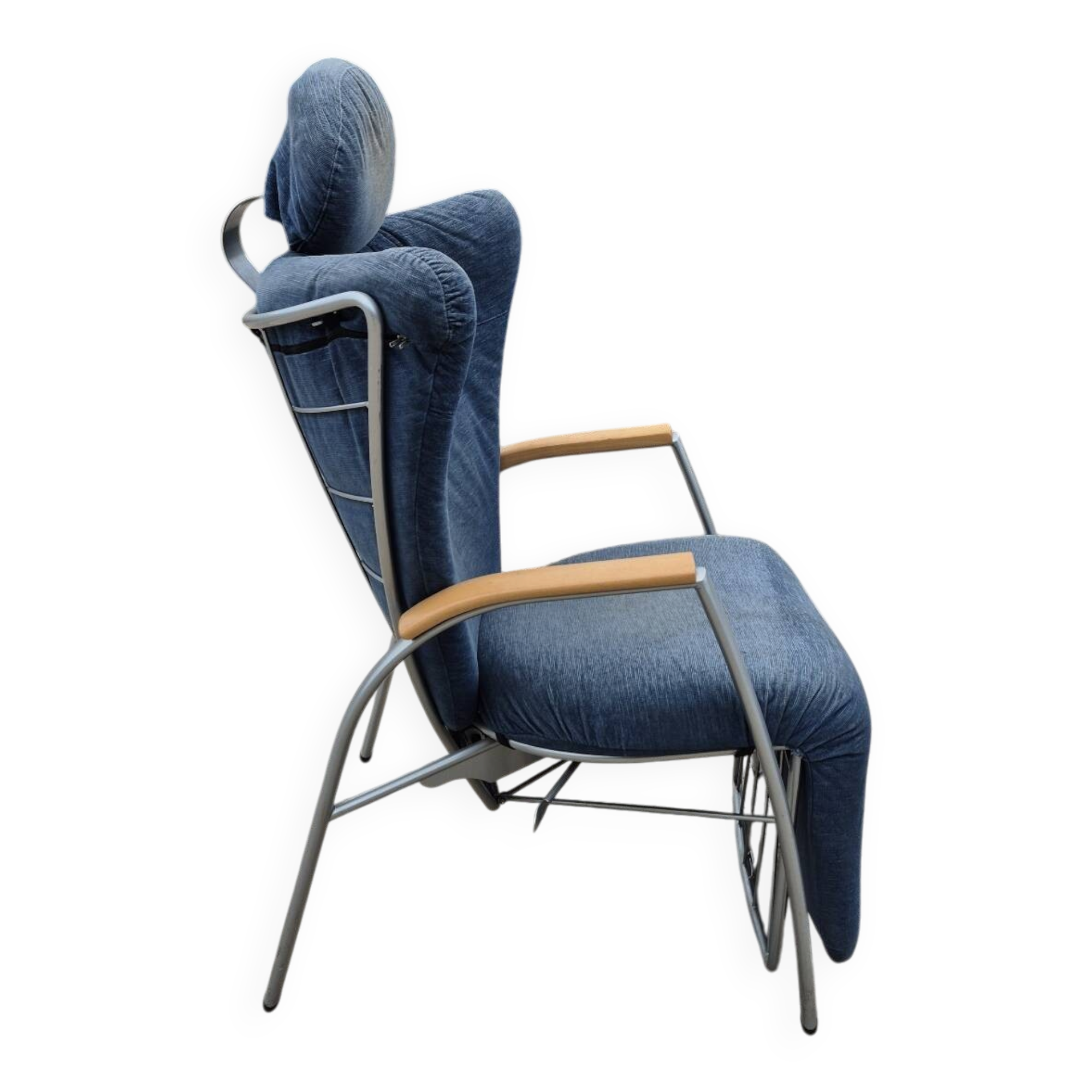 vintage memphis style Skipper relax chair Bonaldo 1980s postmodern