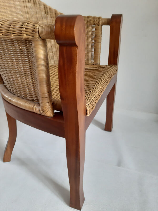 Rattan armchair