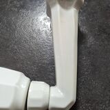 Old white porcelain wall lamp art deco bathroom 1930 opaline tulip 1930