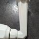 Old white porcelain wall lamp art deco bathroom 1930 opaline tulip 1930