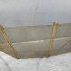 Antique fireplace screen from the 19th century, Napoleon III spark guard.
