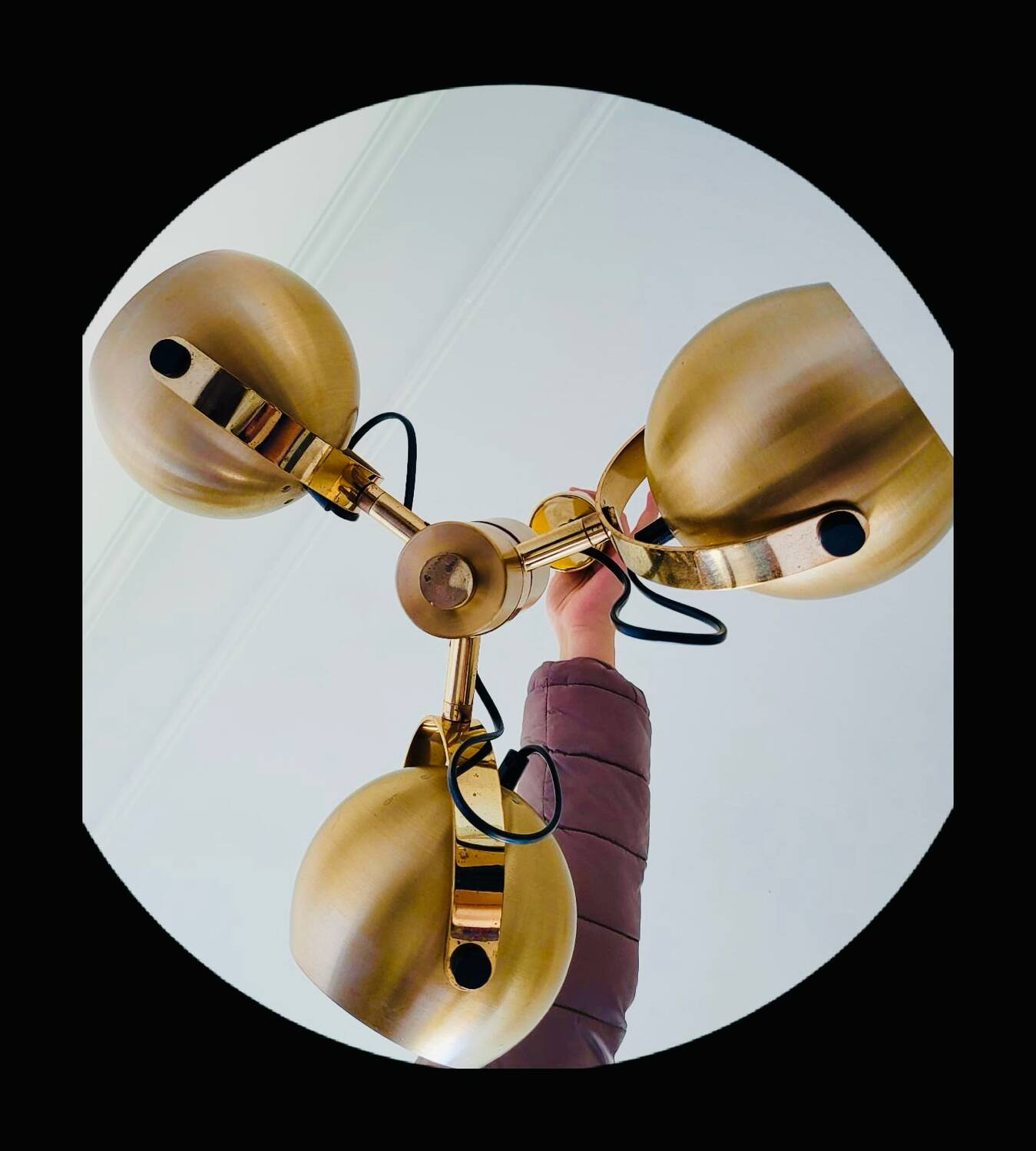 Vintage Goffredo Reggiani chandelier, 1970s