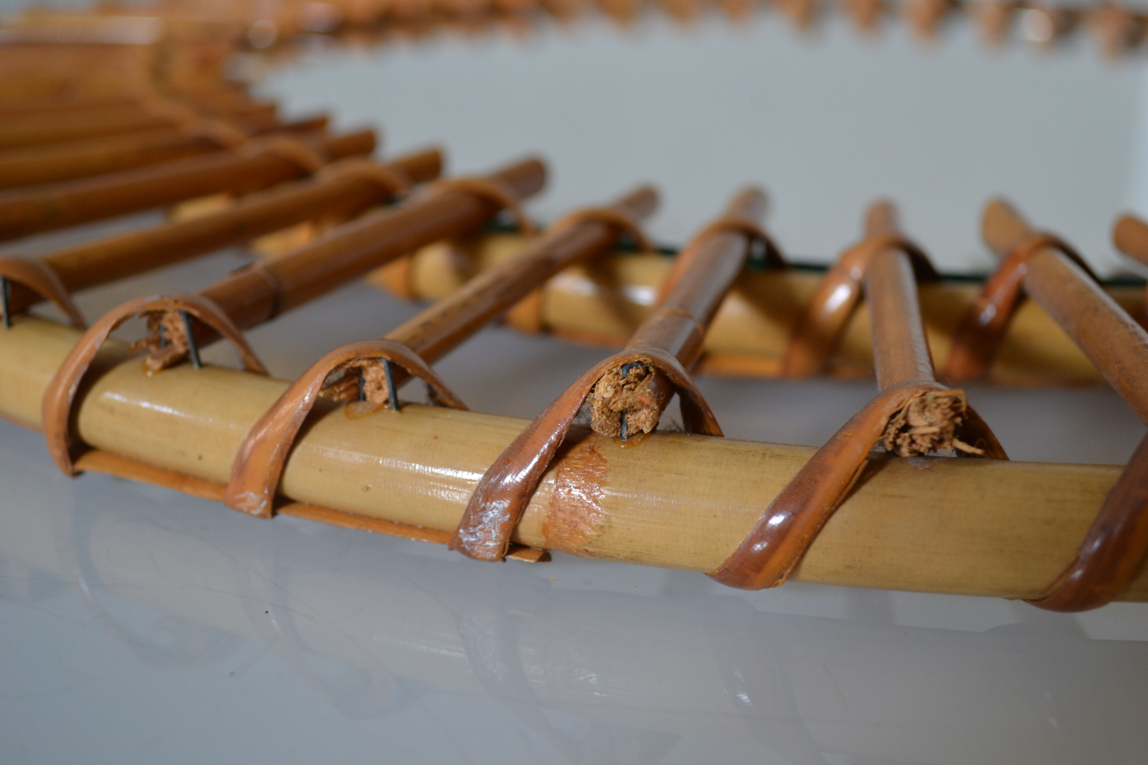 Vintage rattan sun mirror 70 years