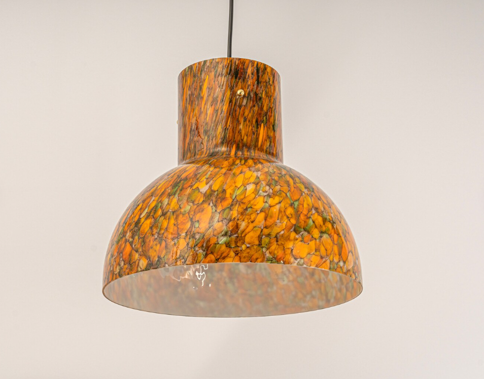 Glass suspension by Peill Putzler Germany 1970