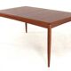 XL extendable rectangular dining table in teak by H.W. Klein for Bramin