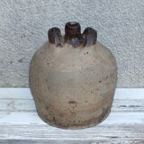 Glazed clay oil jar - ancient pottery