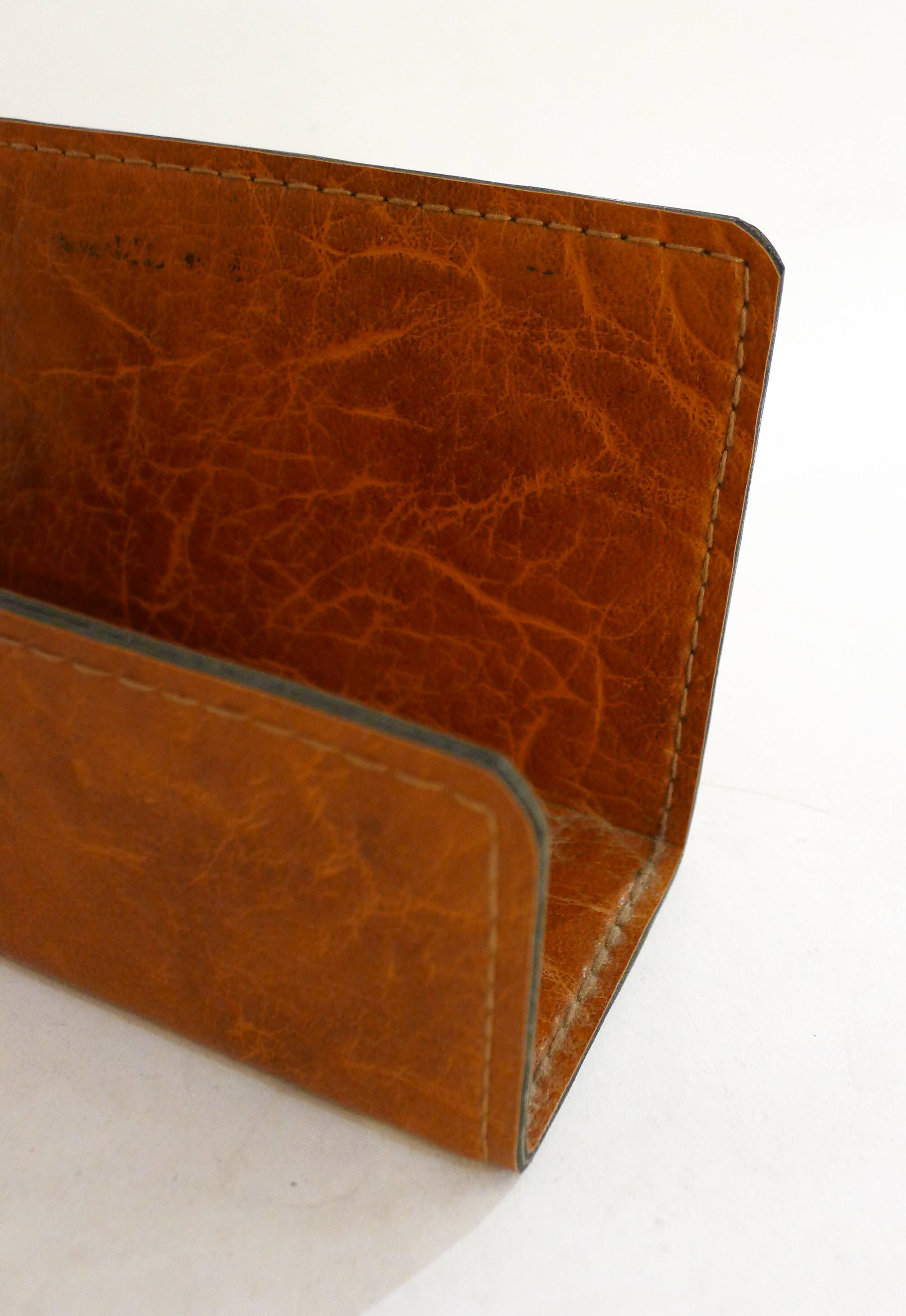 Brown leather letter range