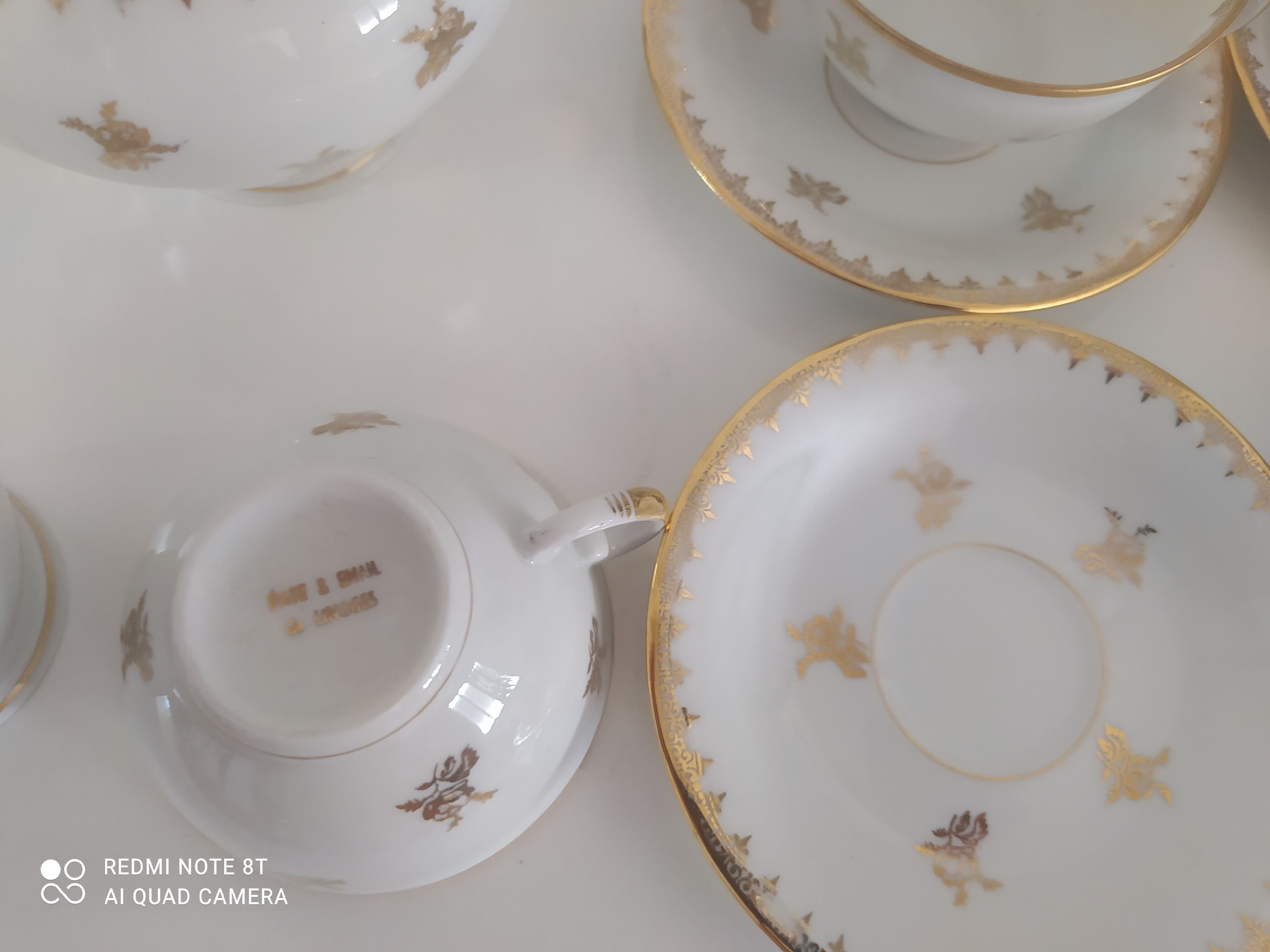 Full coffee service in Limoges porcelain