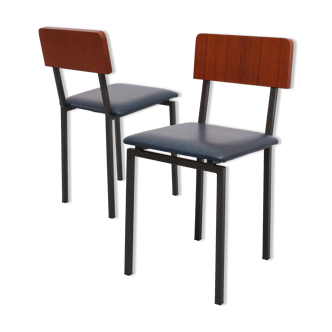 Kuperes Two Bed Room Chairs Dutch 1950s