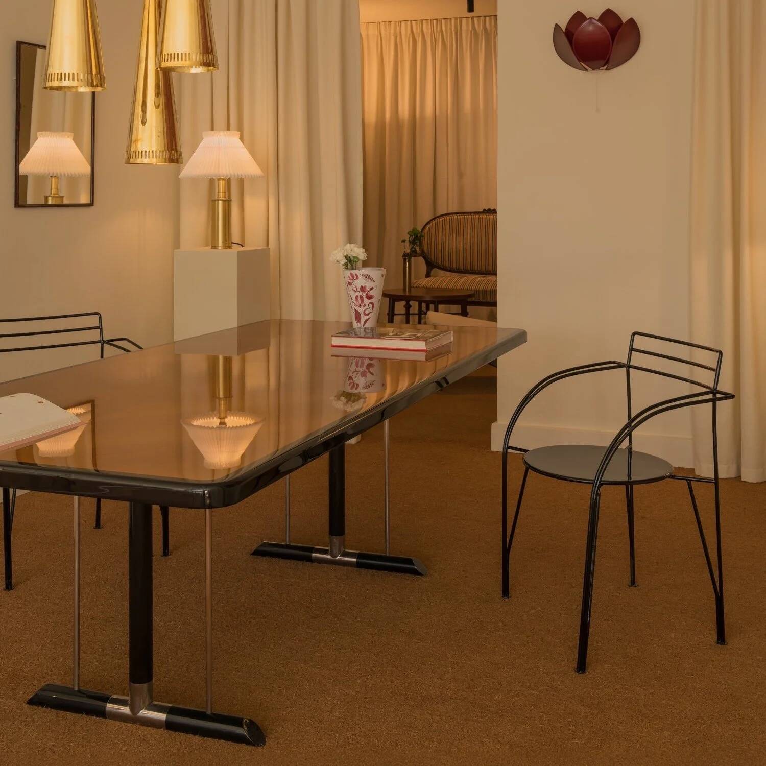 Pascal Mourgue Silver Moon set of four chairs