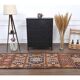 1970s Vintage Turkish Hand-Knotted Wool Cotton Brown Runner Rug 91x355