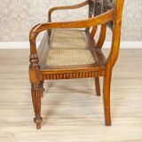 Antique Rosewood Parlor Set with Carved Backrests, Set of 3