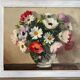 Painting, still life with wildflowers by surgeon 20th century