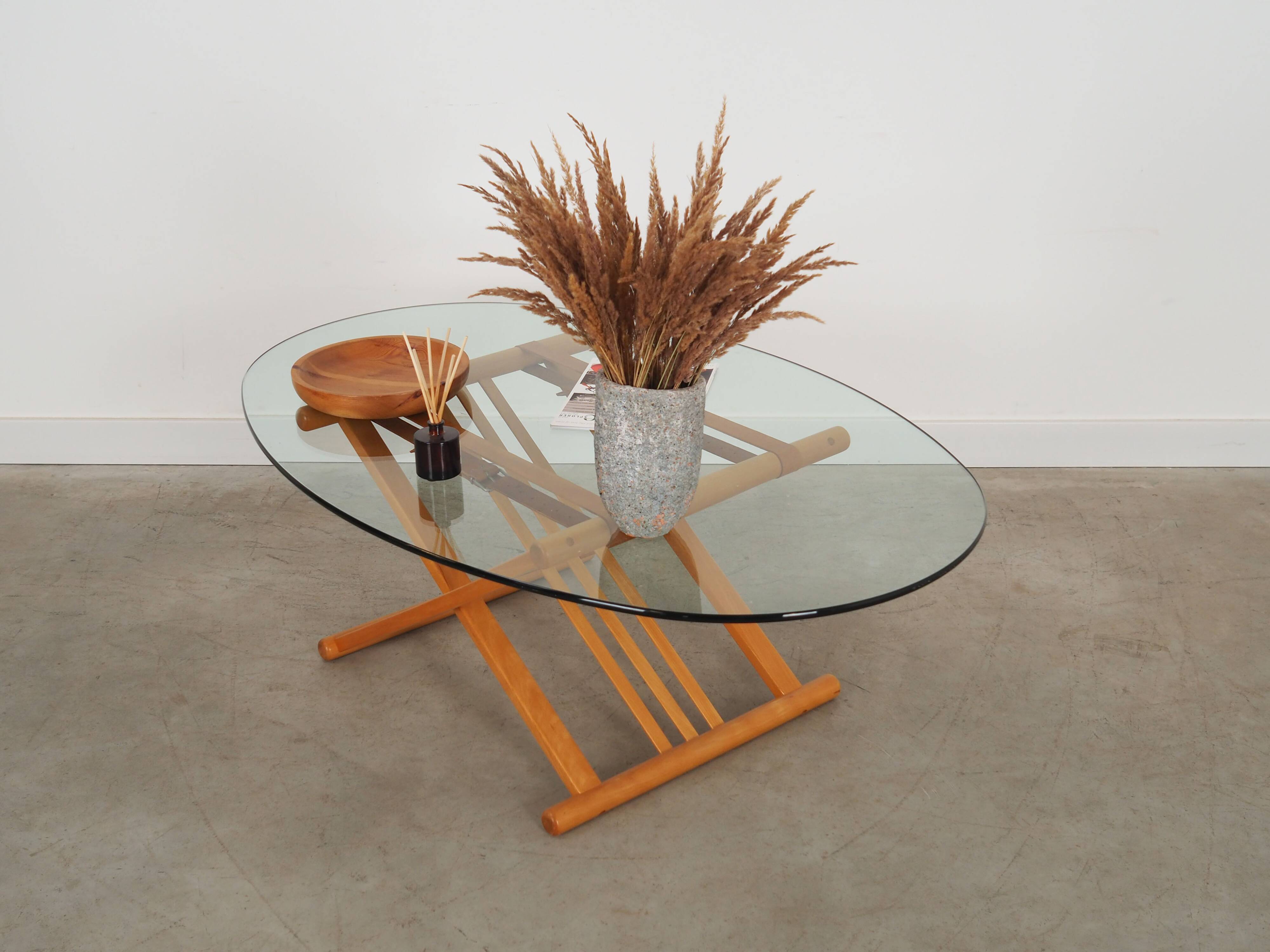 Beech coffee table, Danish design, 1990s, designer: Andreas Hansen, production: Haslev Møbelsnedkeri