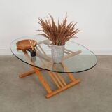 Table basse en hêtre, design danois, années 1990, designer : Andreas Hansen, production : Haslev Møbelsnedkeri