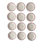 Set of 12 dessert plates Saint Amand 1930