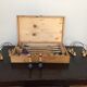 Jeu de croquet de table en bois vintage