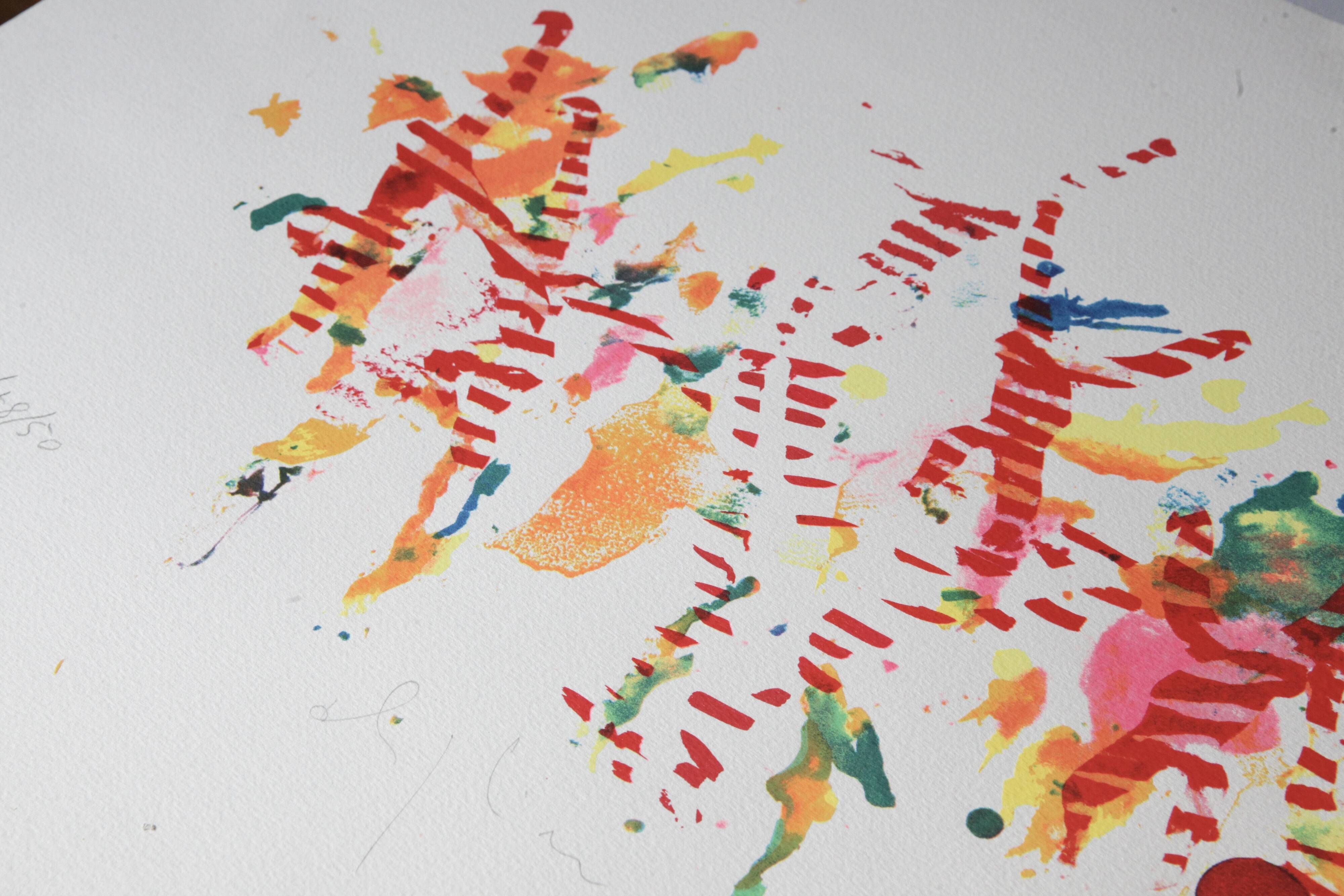 Alighiero Boetti, Saltando di Palo in Frasca, 48-50, Serigrafia