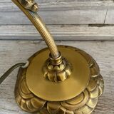 Tulip lamp gooseneck Art Deco