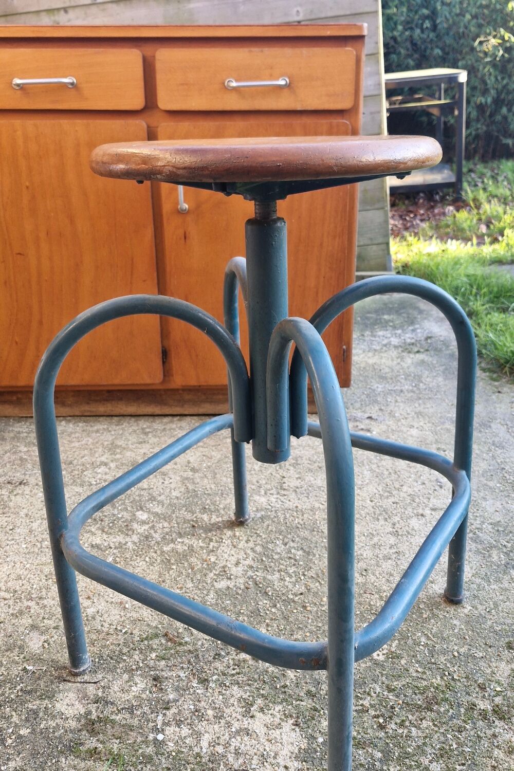 Architectural industrial stool