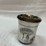 Silver metal timpani