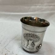 Timbale en metal argenté