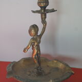 Brass angel candle holder