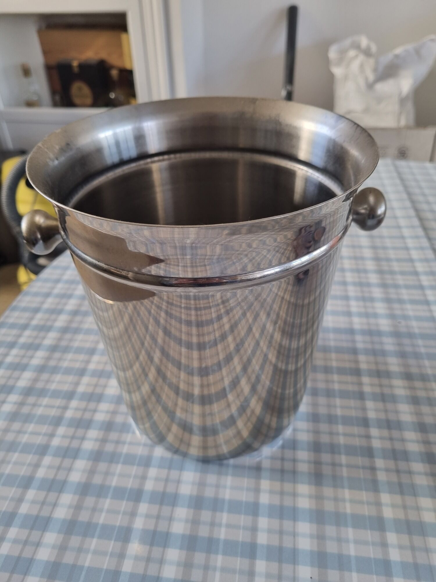 Champagne bucket Couzon, stainless steel 18/10, France