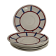 5 saucers Digoin, Basque
