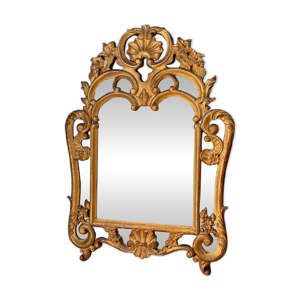 Grand miroir doré –