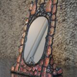 Tinted glass and lead mirror
