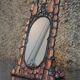 Tinted glass and lead mirror