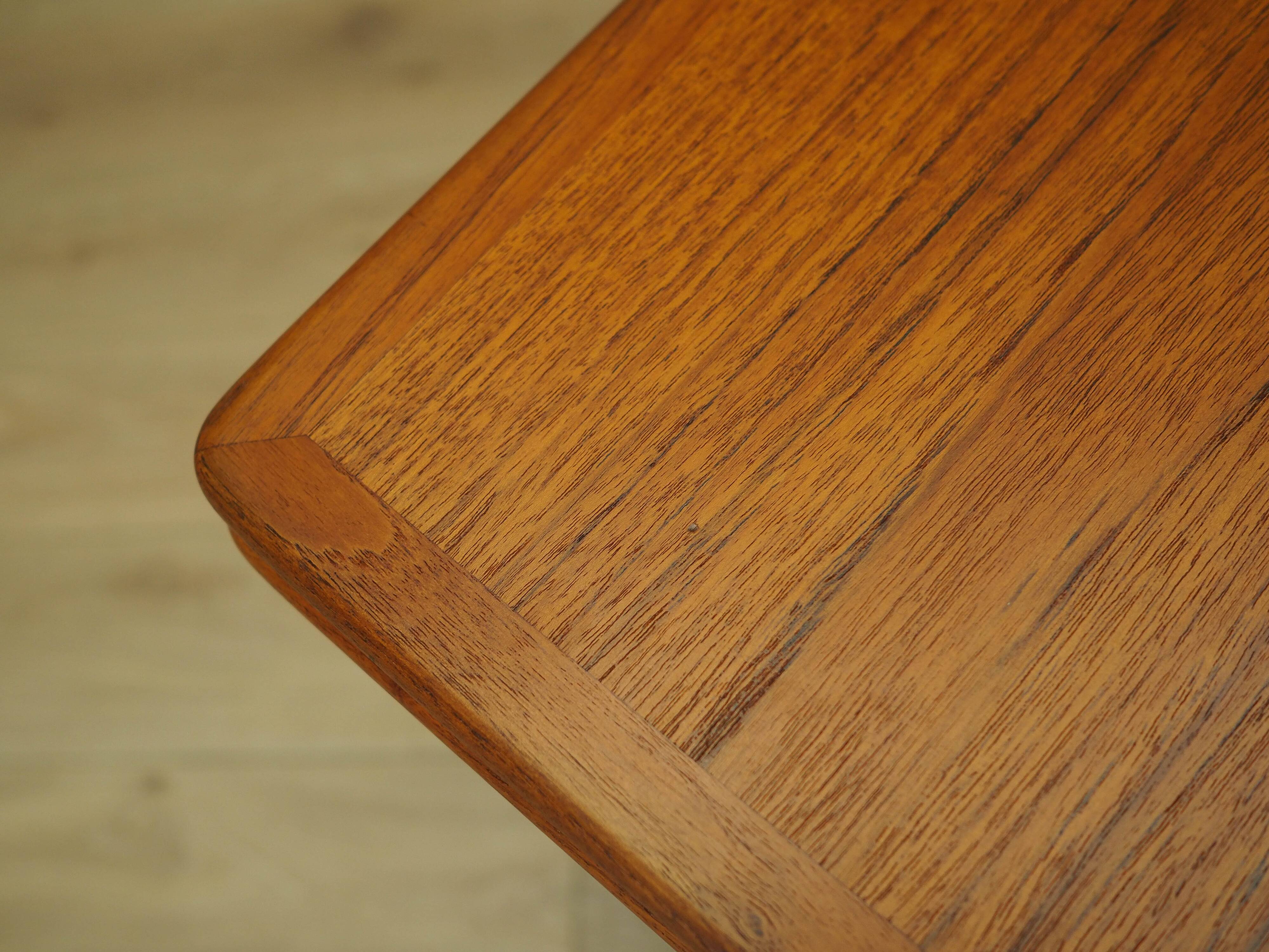Teak table, Danish design, 1970s, manufactured in Denmark