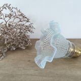 Tulip lamp in iridescent glass
