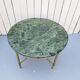 Table néoclassique marbre vert vintage