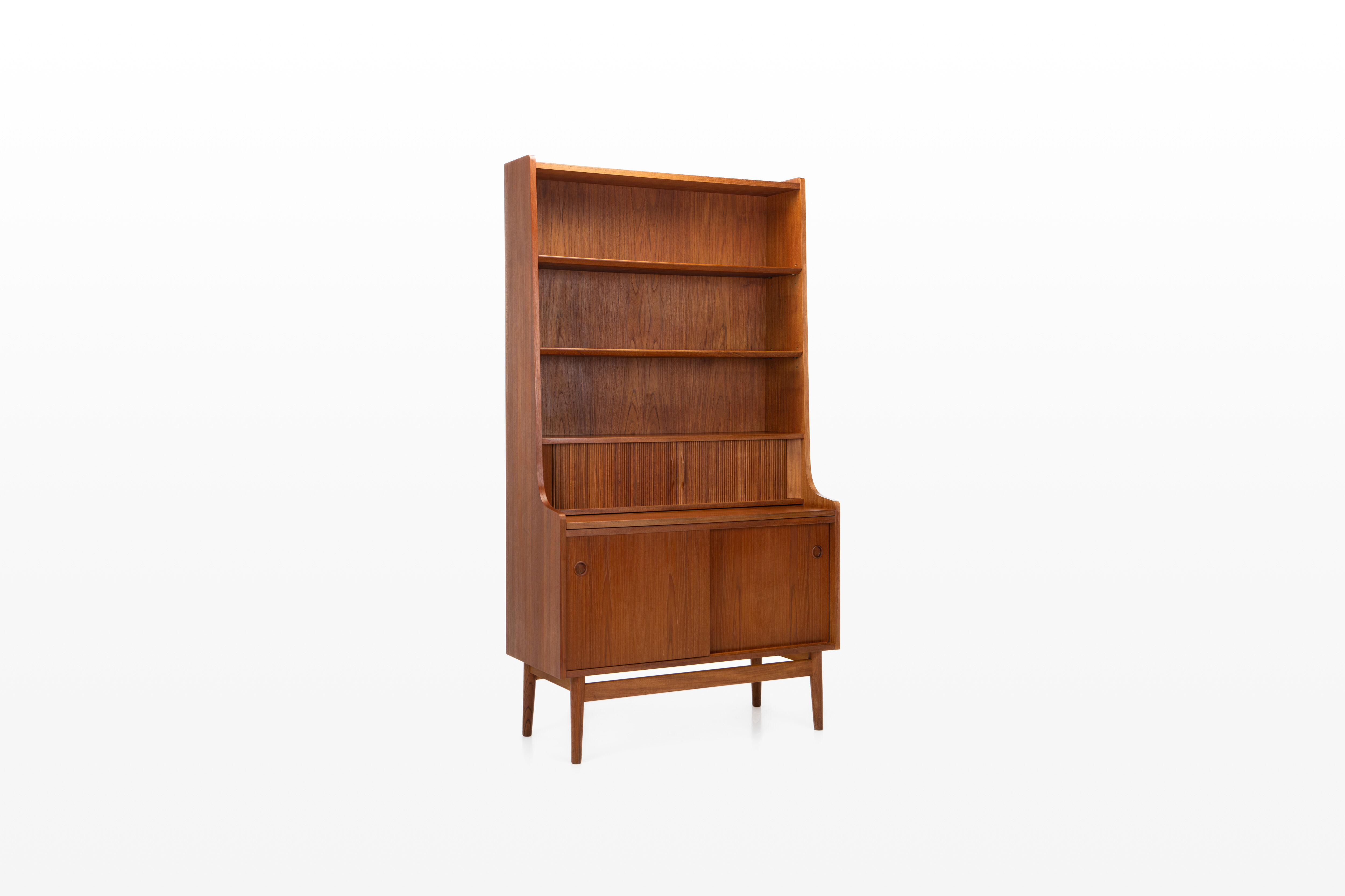 Bookcase secretary by Johannes Sorth for Nexø Møbelfabrik Bornholm, Denmark 1960s