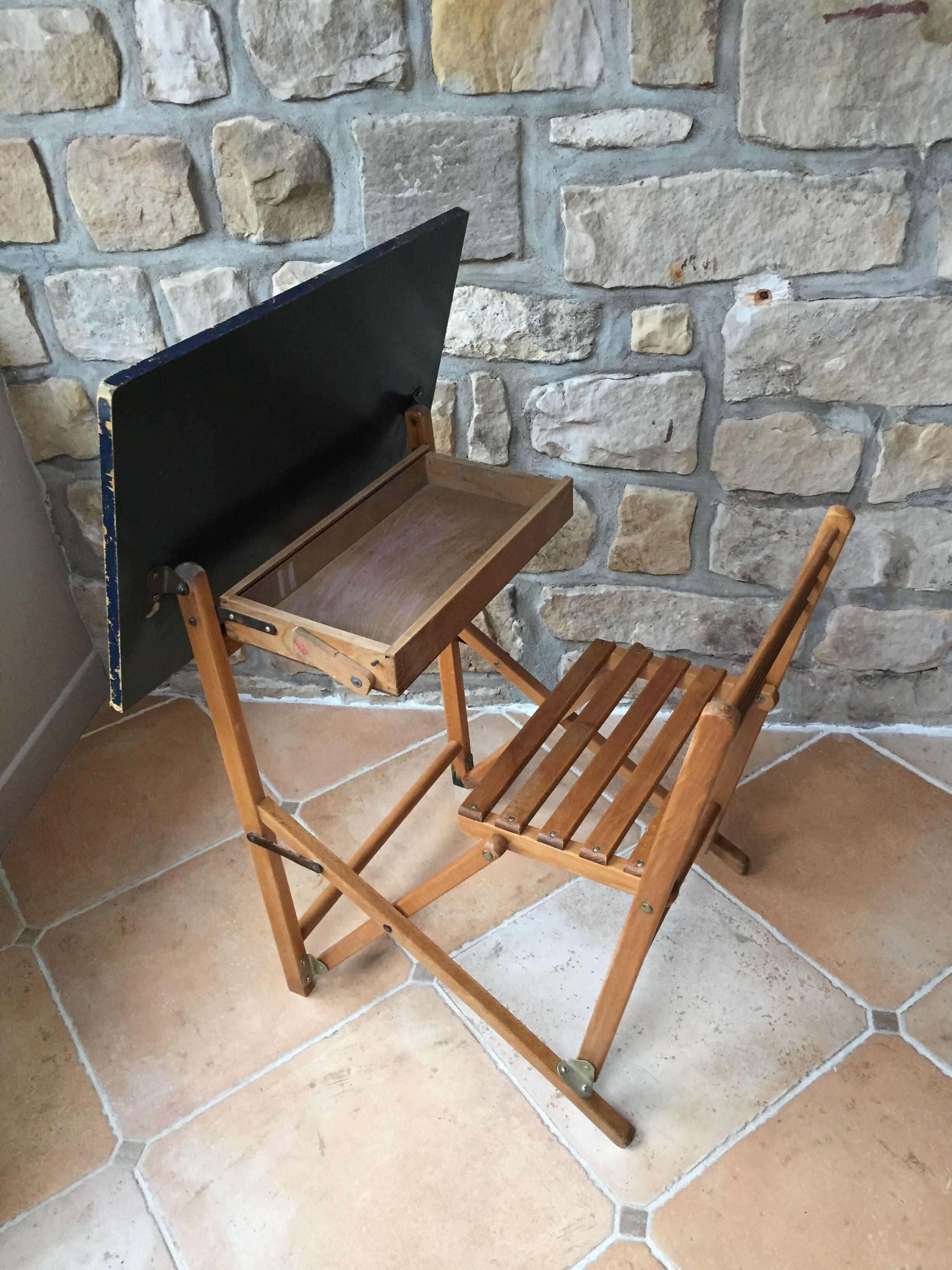 Children's desk foldable wooden 50/60