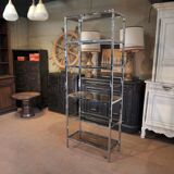 1970 chrome metal design shelf
