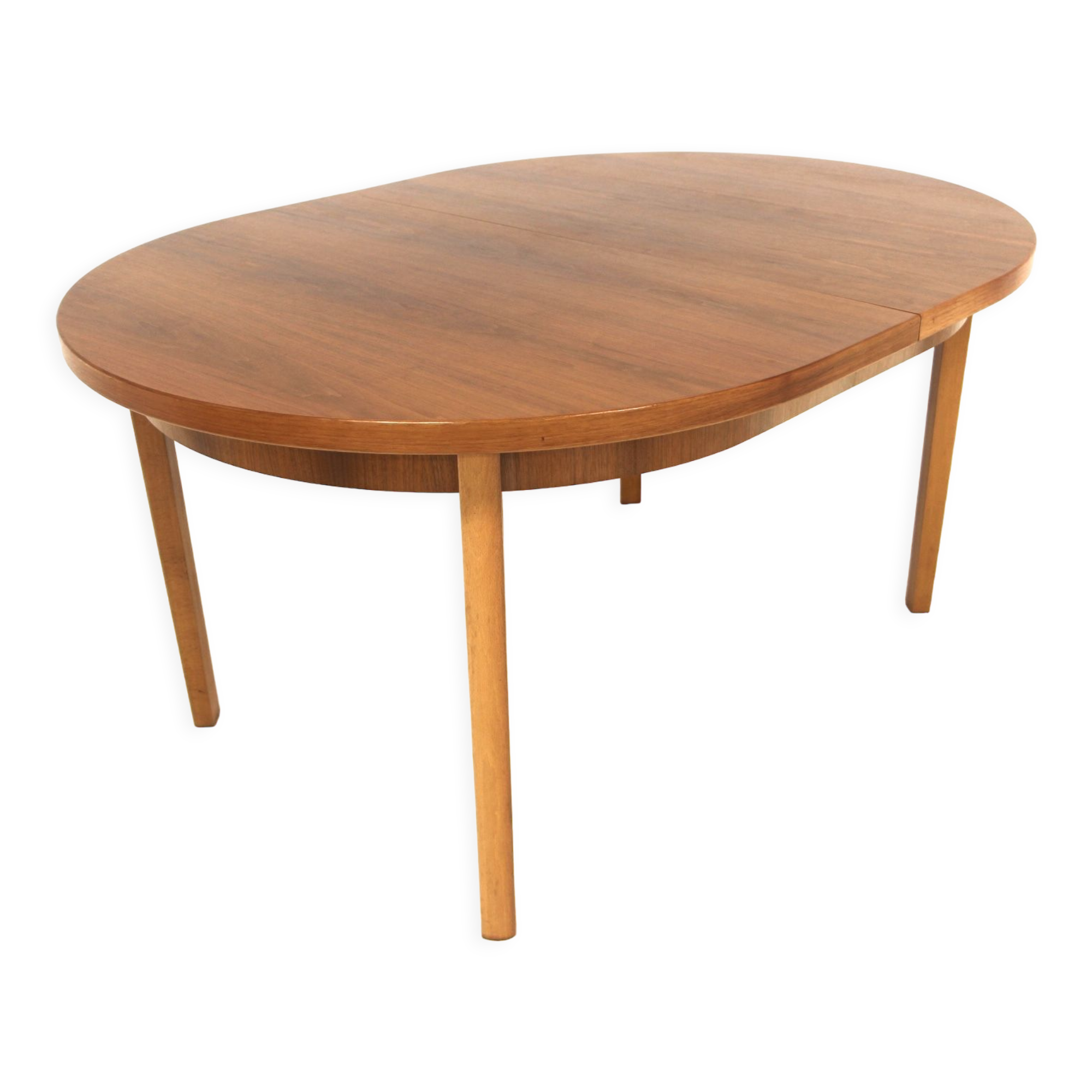 Scandinavian walnut dining table, sweden, 1960