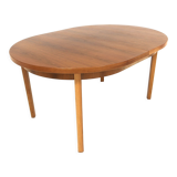 Scandinavian walnut dining table, sweden, 1960