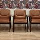 Set of 5 "1960s design" leather armchairs.