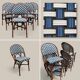 6 rattan bistro chairs
