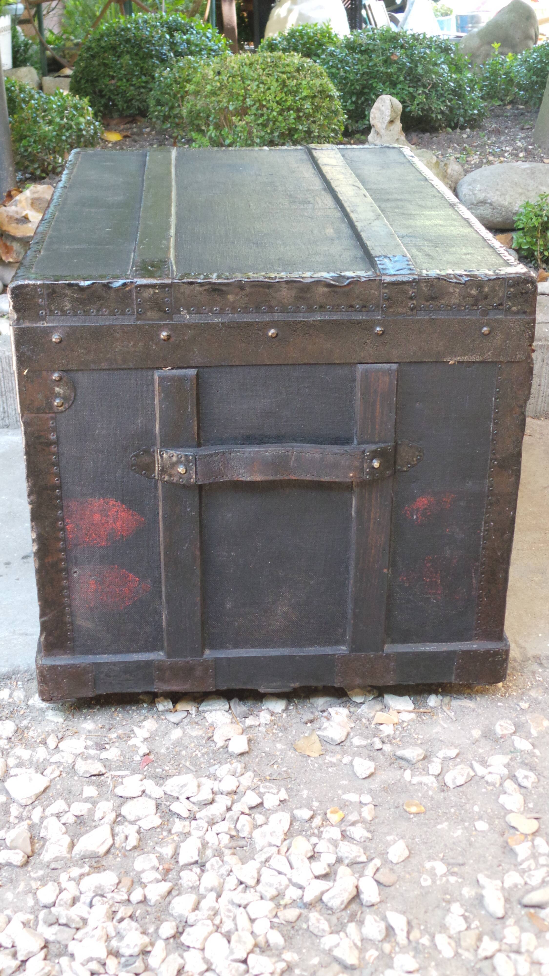 Safe travel vintage trunk