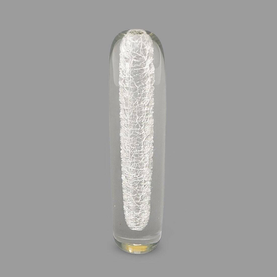 Transparent Glass Vase by Alfredo Barbini for Barbini, 1970s
